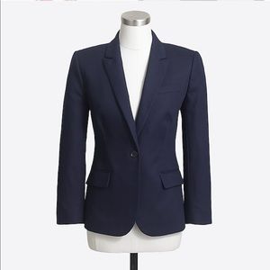 Navy cotton blazer J Crew